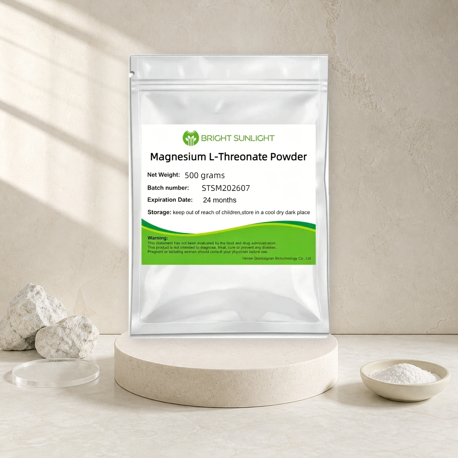 Magnesium L Threonate Powder Food Grade CAS 500304-76-7